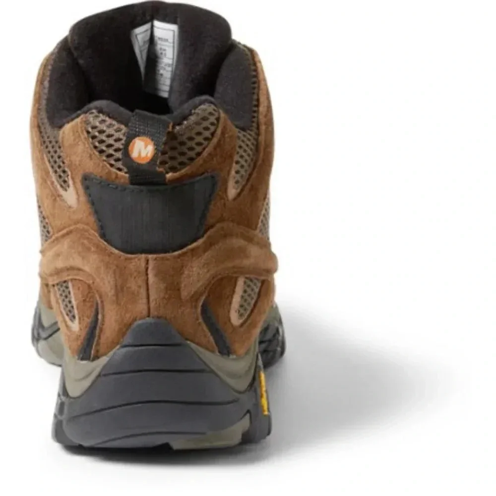 Merrell Men's Size 11.5 Moab 2 Mid Waterproof Hiking Boots Brown Earth NWT
